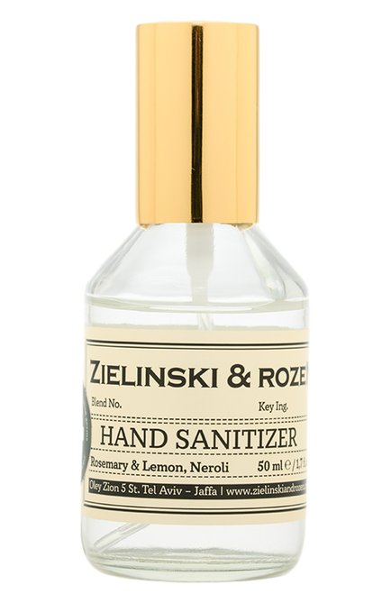 Санитайзер для рук rosemary & lemon, neroli (50ml) ZIELINSKI&ROZEN бесцветного цвета, арт. 4627153153429 | Фото 1