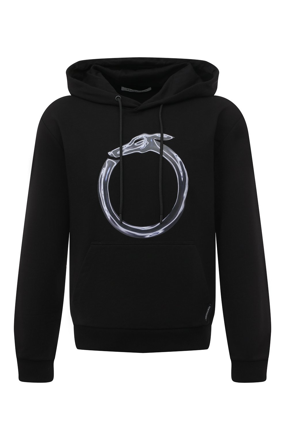 Мужской черный хлопковое худи TRUSSARDI купить в интернет-магазине ЦУМ ...