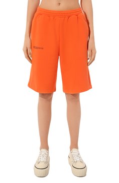 Мужского хлопковые шорты PANGAIA оранжевого цвета, арт. 365 Long Shorts | Фото 3 (Случай: Повседневный; Региональные ограничения белый список (Axapta Mercury): Не проставлено; Принт: С принтом; Нос: Не проставлено)