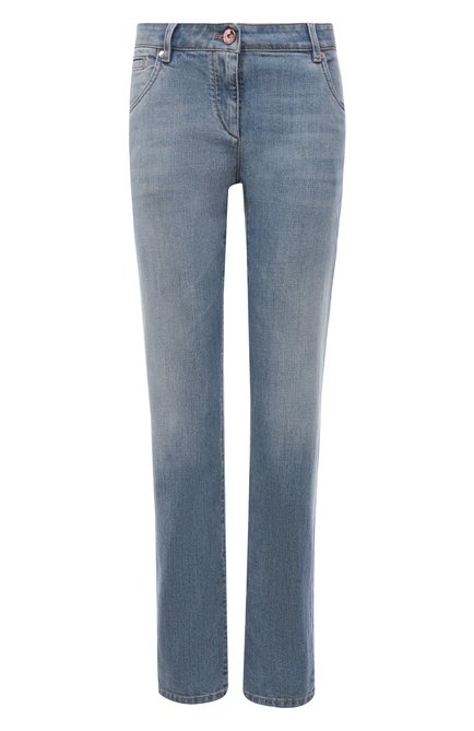 Женские джинсы BRUNELLO CUCINELLI синего цвета по цене 88700 руб., арт. MH186P5495 | Фото 1