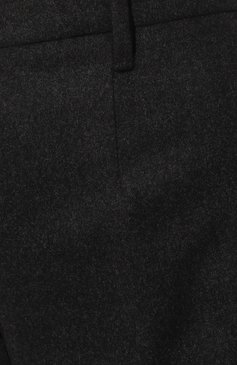 Женские кашемировые брюки PRADA черного цвета, арт. P236DG-1XMU-F0308-202 | Фото 5 (Длина (брюки, джинсы): Удлиненные; Материал внешний: Шерсть, Кашемир; Женское Кросс-КТ: Брюки-одежда; Материал сплава: Проставлено; Силуэт Ж (брюки и джинсы): Расклешенные; Драгоценные камни: Проставлено; Стили: Кэжуэл)