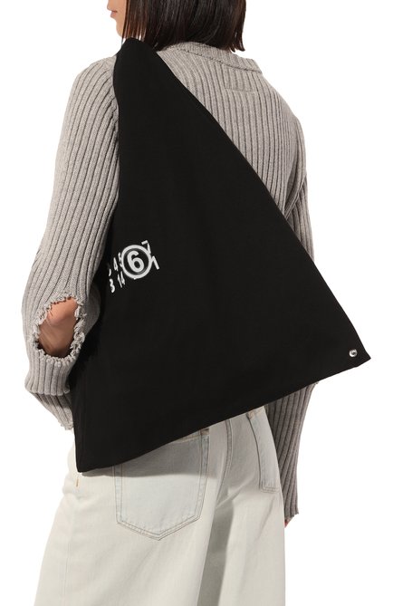 Мужского сумка japanese large MM6 черного цвета, арт. S54WD0039/P5224 | Фото 2 (Ошибки технического описания: Нет ширины; Размер: large; Материал: Текстиль)