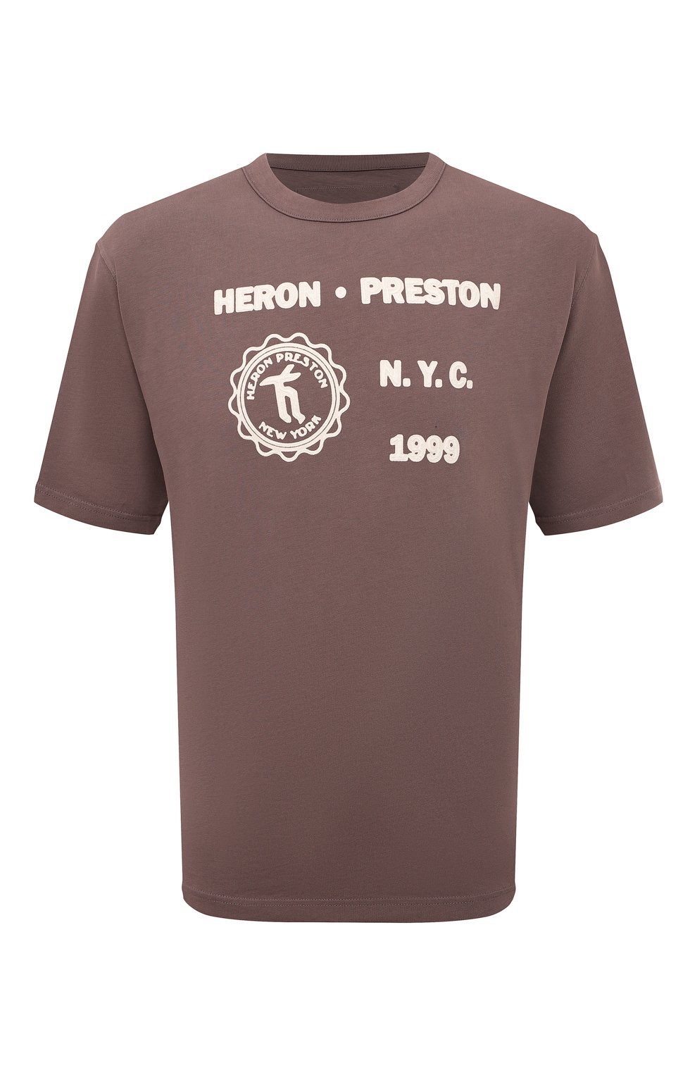 Хлопковая футболка Heron Preston HMAA032F22JER0060901