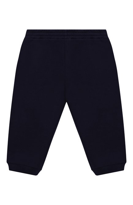 Детские хлопковые джоггеры GUCCI синего цвета, арт. 679061/XJD0F/9-12M | Фото 2 (Кросс-КТ НВ: Джоггеры)