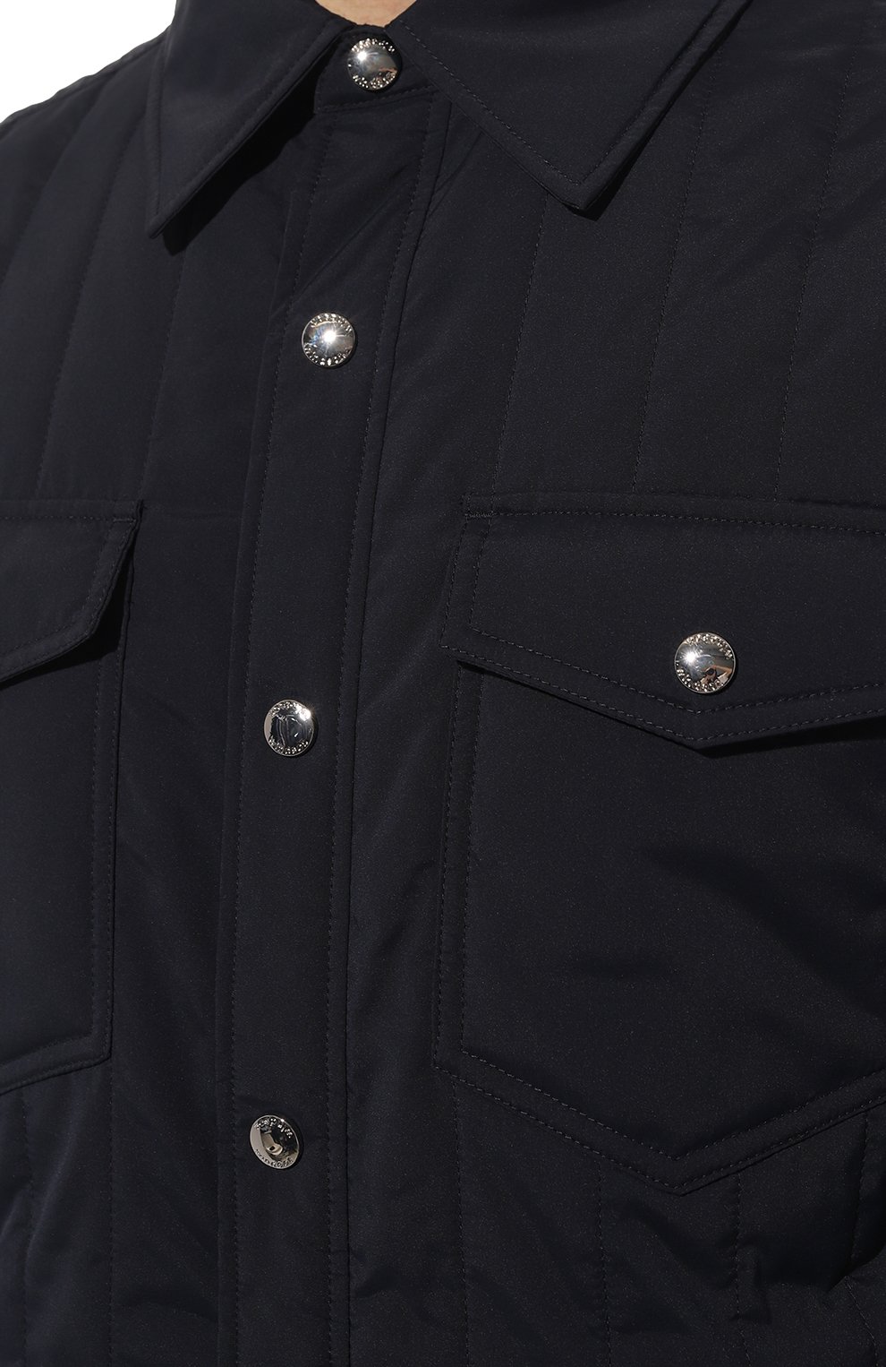 Мужская утепленная куртка WINDSOR темно-синего цвета, арт. 13 LID0-N 10013102 | Фото 5 (Кросс-КТ: Куртка; Рукава: Длинные; Материал внешний: Синтетический материал; Мужское Кросс-КТ: утепленные куртки; Материал сплава: Проставлено; Материал подклада: Синтетический материал; Драгоценные камни: Проставлено; Длина (верхняя одежда): Короткие; Стили: Кэжуэл)