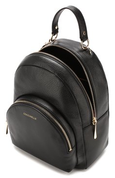 Женский рюкзак alpha COCCINELLE черного цвета, арт. E1 ES5 14 01 01 | Фото 4 (Размер: medium; Материал: Натуральная кожа; Стили: Кэжуэл)