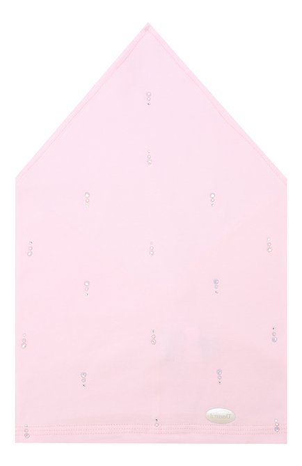Детская хлопковая бандана IL TRENINO розового цвета, арт. 19 8526/E0 | Фото 1 (Материал: Текстиль, Хлопок; Статус проверки: Проверено, Проверена категория)