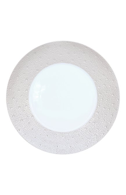 Тарелка сервировочная ecume perle BERNARDAUD белого цвета по цене 14450 руб., арт. 1975/7 | Фото 1