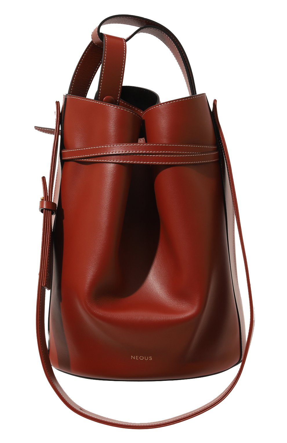 Женский сумка sigma NEOUS коричневого цвета, арт. 00025A24 | Фото 8 (Сумки-технические: Сумки-шопперы; Размер: medium; Материал: Натуральная кожа)
