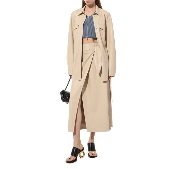 Хлопковый топ Jil Sander  J02NC0108/J15362 Фото 2