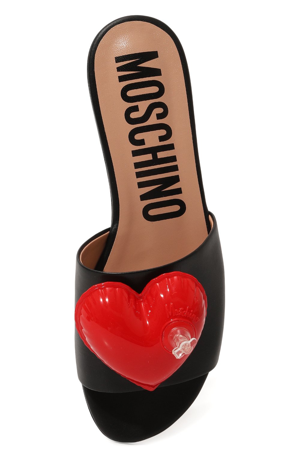 фото Кожаные шлепанцы moschino