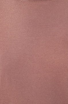Женский топ из кашемира и шелка BRUNELLO CUCINELLI светло-розового цвета, арт. M41810000 | Фото 5 (Материал внешний: Шерсть, Кашемир; Рукава: Короткие; Длина (для топов): Стандартные; Материал сплава: Проставлено; Драгоценные камни: Проставлено; Стили: Кэжуэл)