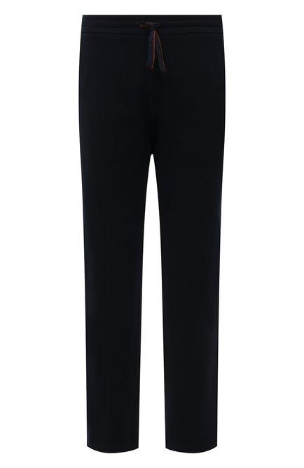 Мужские хлопковые брюки LORO PIANA темно-синего цвета, арт. FAL5985 | Фото 1 (Длина (брюки, джинсы): Стандартные; Случай: Повседневный; Материал внешний: Хлопок; Стили: Спорт-шик; Региональные ограничения белый список (Axapta Mercury): RU; Мужское Кросс-КТ: Брюки-трикотаж)