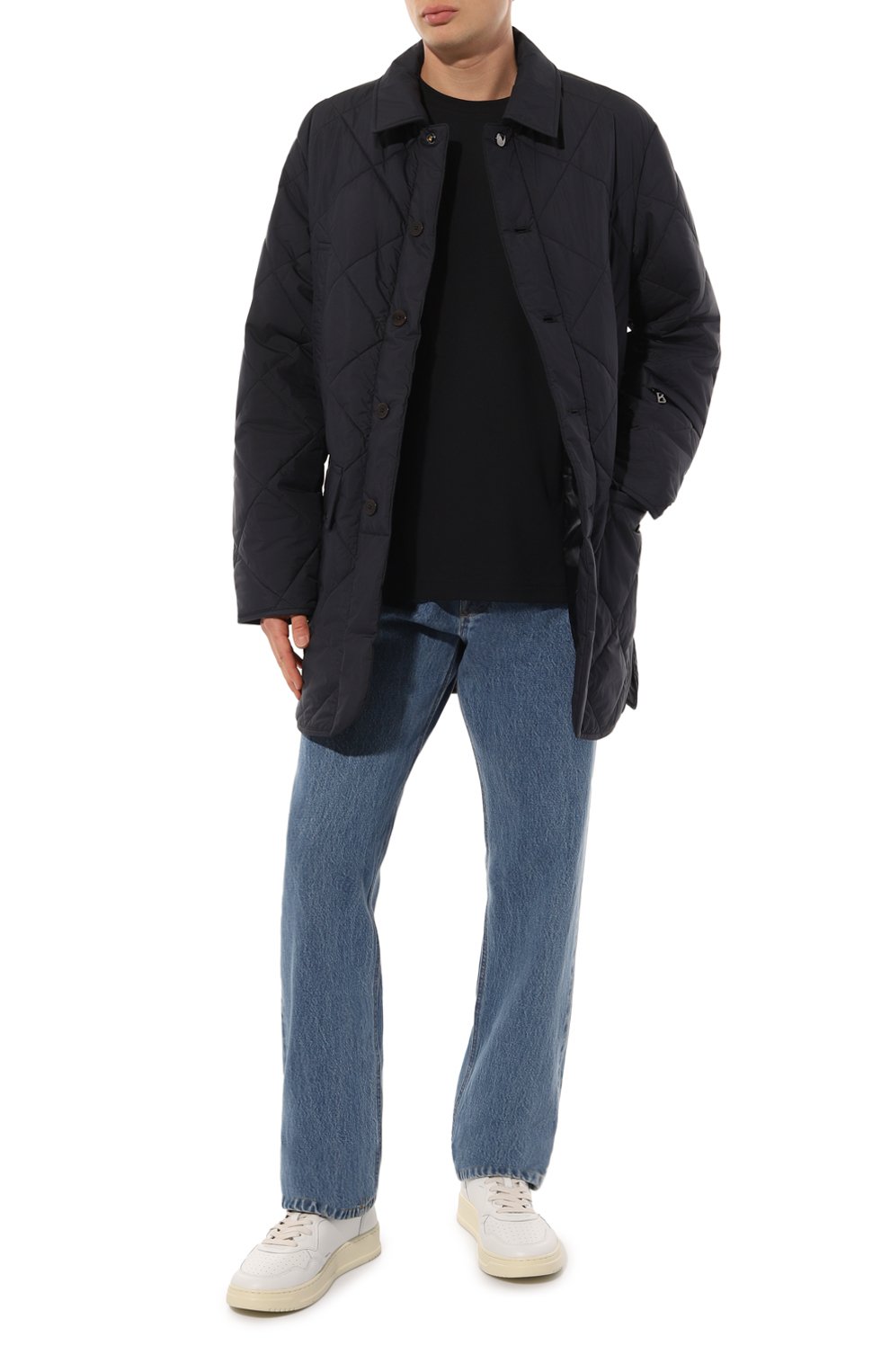 Мужская утепленная куртка BOGNER темно-синего цвета, арт. 38737914 | Фото 2 (Кросс-КТ: Куртка; Рукава: Длинные; Длина (верхняя одежда): До середины бедра; Материал внешний: Синтетический материал; Мужское Кросс-КТ: утепленные куртки; Материал сплава: Проставлено; Материал подклада: Синтетический материал; Драгоценные камни: Проставлено; Стили: Кэжуэл)