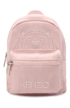 Женский рюкзак kampus mini KENZO светло-розового цвета, арт. FA65SF301F20 | Фото 1 (Размер: mini; Ремень/цепочка: На ремешке; Материал: Текстиль)