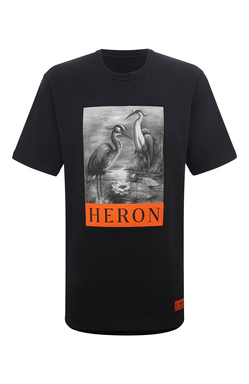 Хлопковая футболка Heron Preston HMAA026C99JER001