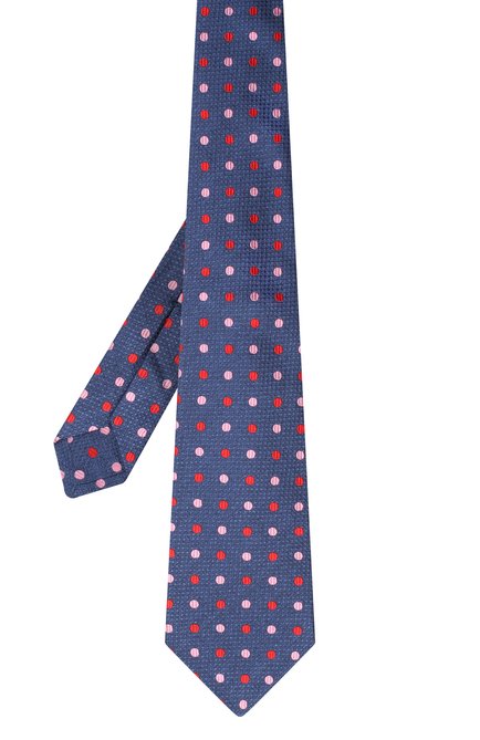 Мужской шелковый галстук KITON синего цвета, арт. UCRVKLC06G39 | Фото 2 (Принт: С принтом; Материал: Текстиль, Шелк; Региональные ограничения белый список (Axapta Mercury): RU)