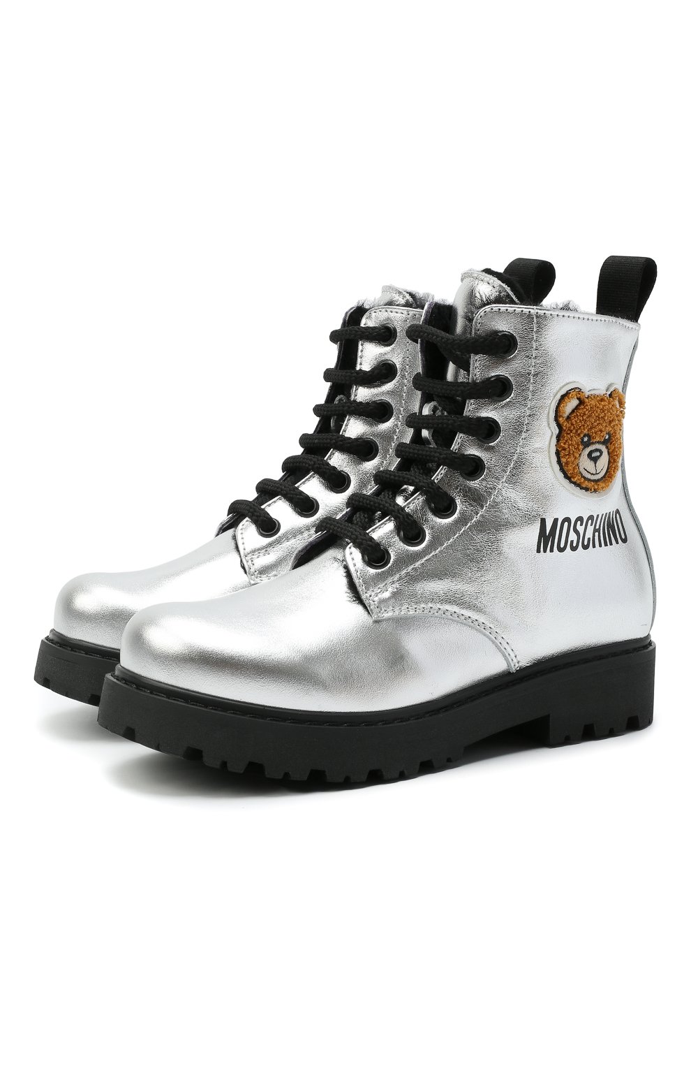 Кожаные ботинки Moschino 68927/LAMINAT0/28-35
