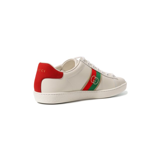 фото Кожаные кеды ace gucci