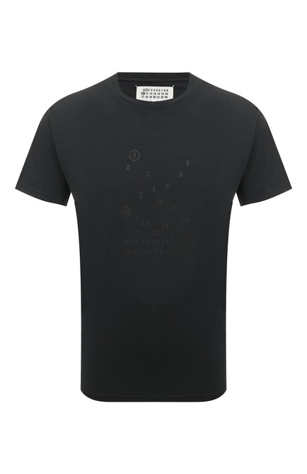 Мужского хлопковая футболка MAISON MARGIELA темно-серого цвета по цене 31400 руб., арт. S51GC0522/S20079 | Фото 1