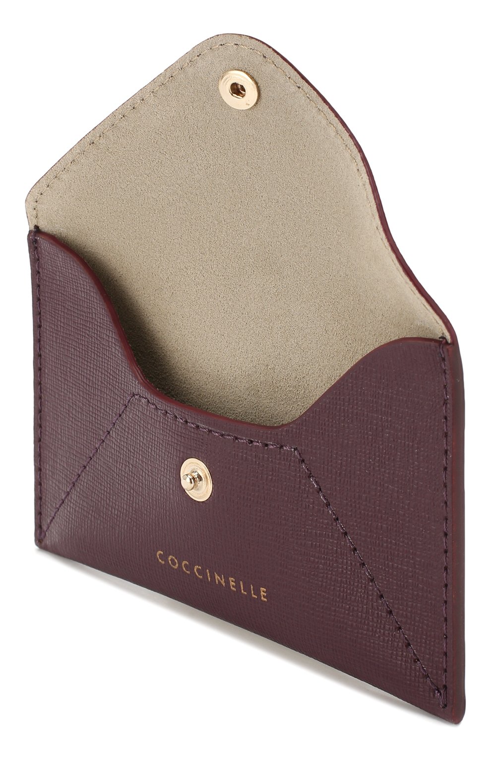 Женский кожаный футляр для кредитных карт COCCINELLE фиолетового цвета, арт. E2 E65 12 83 19 | Фото 3 (Материал: Натуральная кожа; Статус проверки: Проверена категория)