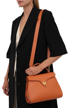 Женская сумка marvin COCCINELLE оранжевого цвета, арт. E1 IP0 18 03 01 | Фото 5 (Сумки-технические: Сумки через плечо, Сумки top-handle; Размер: medium; Материал: Натуральная кожа; Ремень/цепочка: На ремешке)
