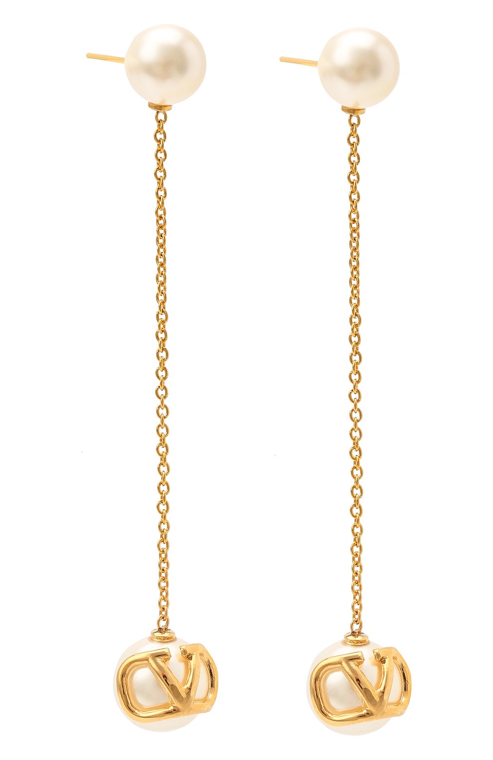 Женские серьги  VALENTINO золотого цвета, арт. UW0J0G61/UXM | Фото 3 (Материал: Металл)