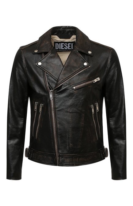 Мужская кожаная куртка DIESEL темно-коричневого цвета по цене 144500 руб., арт. A04006/0JCAZ | Фото 1