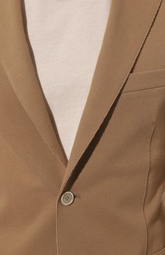 Мужской хлопковый пиджак ELEVENTY бежевого цвета, арт. G70GIAG10/BT CC JAC25001 | Фото 5 (Рукава: Длинные; Случай: Повседневный; Длина (для топов): Стандартные; Материал внешний: Хлопок; 1-2-бортные: Однобортные; Пиджаки М: Приталенный; Стили: Кэжуэл)