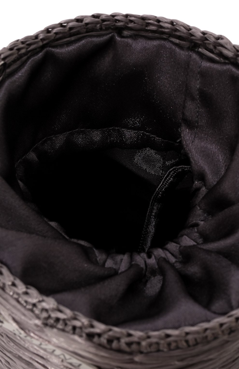 Женская сумка-цилиндр SEYANA серебряного цвета, арт. СУМКА02 | Фото 5 (Сумки-технические: Сумки через плечо; Материал: Растительное волокно; Размер: mini; Ремень/цепочка: На ремешке)