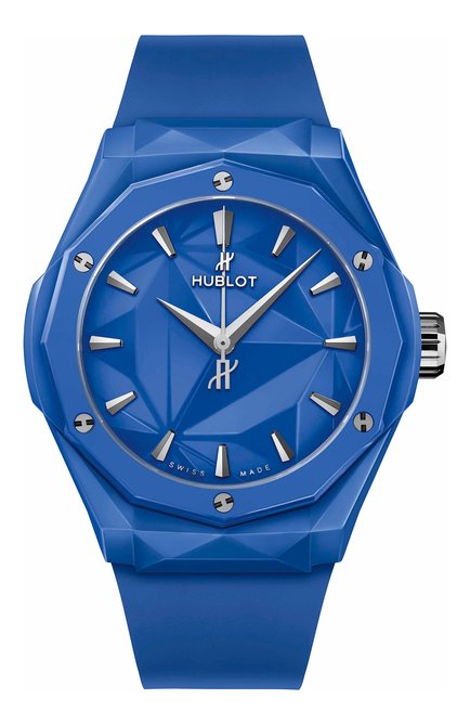 Мужские часы classic fusion orlinski blue ceramic HUBLOT бесцветного цвета, арт. 550.ES.5100.RX.ORL21 | Фото 1 (Материал корпуса: Другое; Цвет циферблата: Синий; Механизм: Автомат)