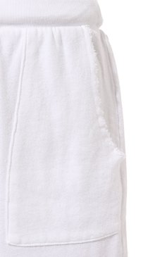 Женские хлопковые шорты ELECTRIC&ROSE белого цвета, арт. LFBT101 | Фото 5 (Женское Кросс-КТ: Шорты-одежда; Длина Ж (юбки, платья, шорты): Мини; Материал сплава: Проставлено; Материал внешний: Хлопок; Драгоценные камни: Проставлено; Стили: Кэжуэл)