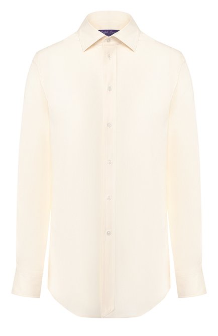 Женская шелковая рубашка RALPH LAUREN бежевого цвета по цене 138000 руб., арт. 290759617 | Фото 1