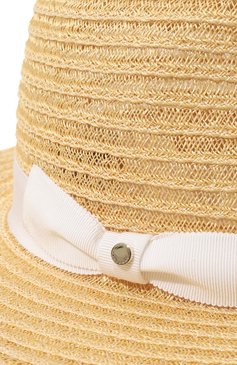 Женская шляпа INVERNI бежевого цвета, арт. 5589 CC | Фото 4 (Материал сплава: Проставлено; Нос: Не проставлено; Материал: Растительное волокно)