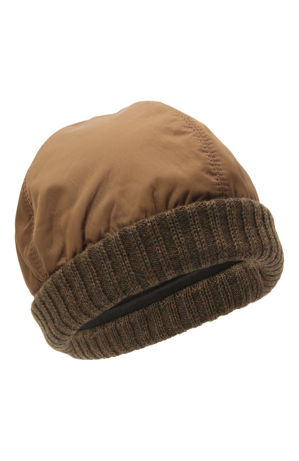 Мужская утепленная шапка Z ZEGNA светло-коричневого цвета, арт. Z2I74H/B2W | Фото 1 (Материал: Текстиль, Синтетический материал)