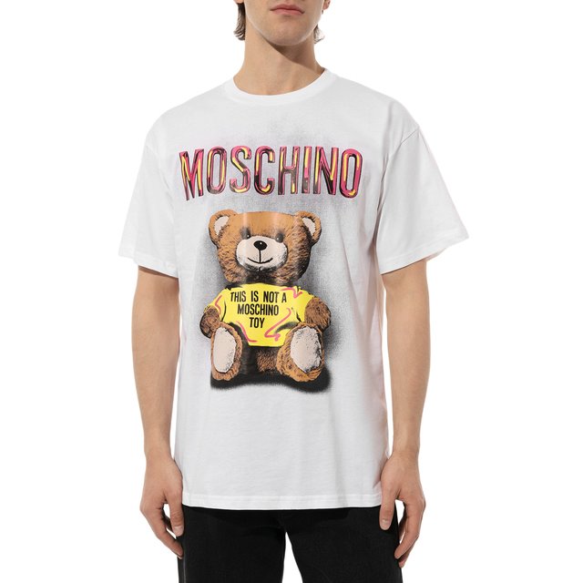 Хлопковая футболка Moschino  231ZZA0726/241 Фото 3