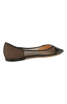 Женские черные комбинированные балетки love JIMMY CHOO купить в ...