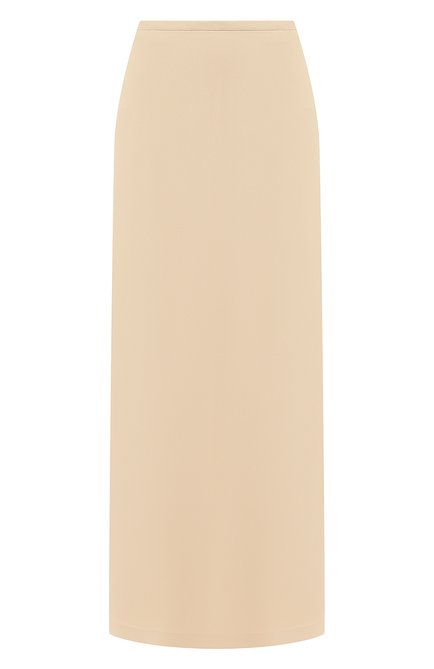 Женская юбка-макси LORO PIANA бежевого цвета, арт. FAL2372 | Фото 1 (Материал внешний: Синтетический материал, Шелк; Материал подклада: Шелк; Длина Ж (юбки, платья, шорты): Макси; Стили: Кэжуэл; Региональные ограничения белый список (Axapta Mercury): RU; Женское Кросс-КТ: Юбка-одежда)