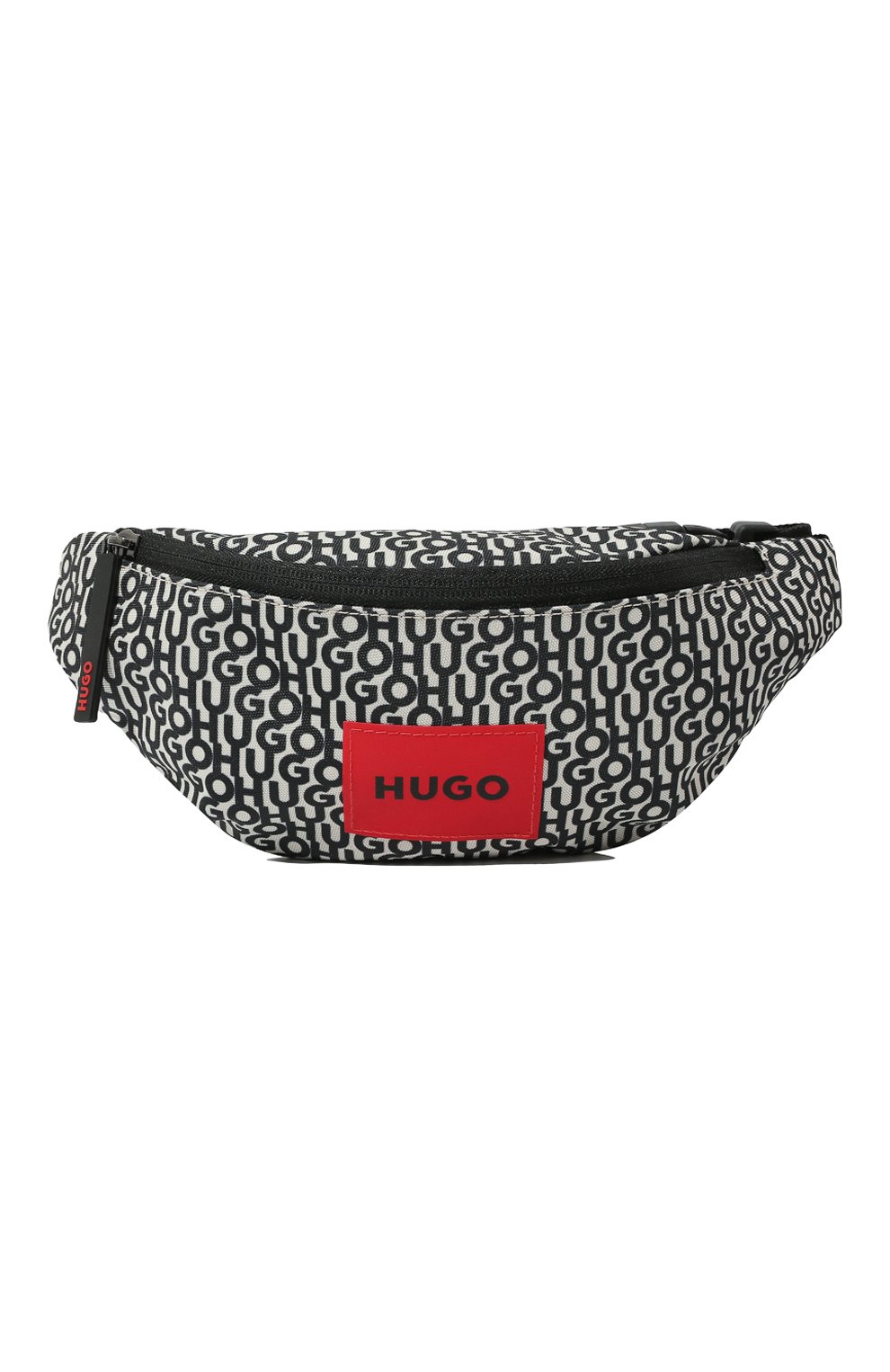 Текстильная поясная сумка HUGO 50475029, цвет чёрно-белый, размер NS