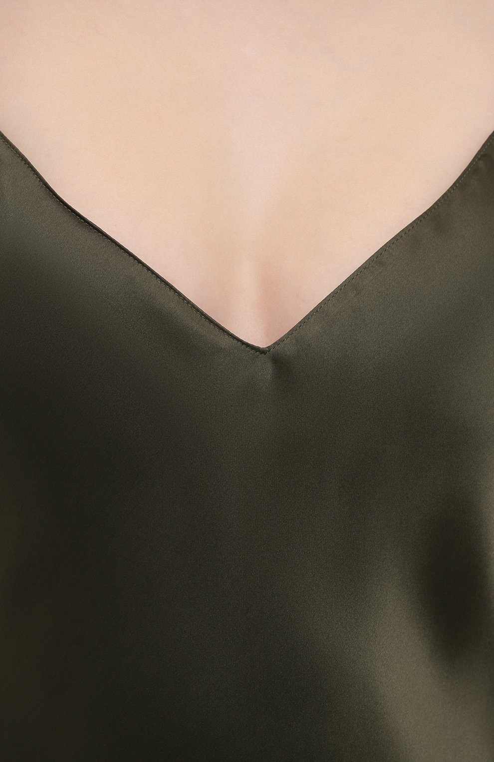 Женская шелковая сорочка SIMONE PERELE хаки цвета, арт. 15B940 | Фото 5 (Материал внешний: Шелк; Длина Ж (юбки, платья, шорты): Мини; Региональные ограничения белый список (Axapta Mercury): RU)