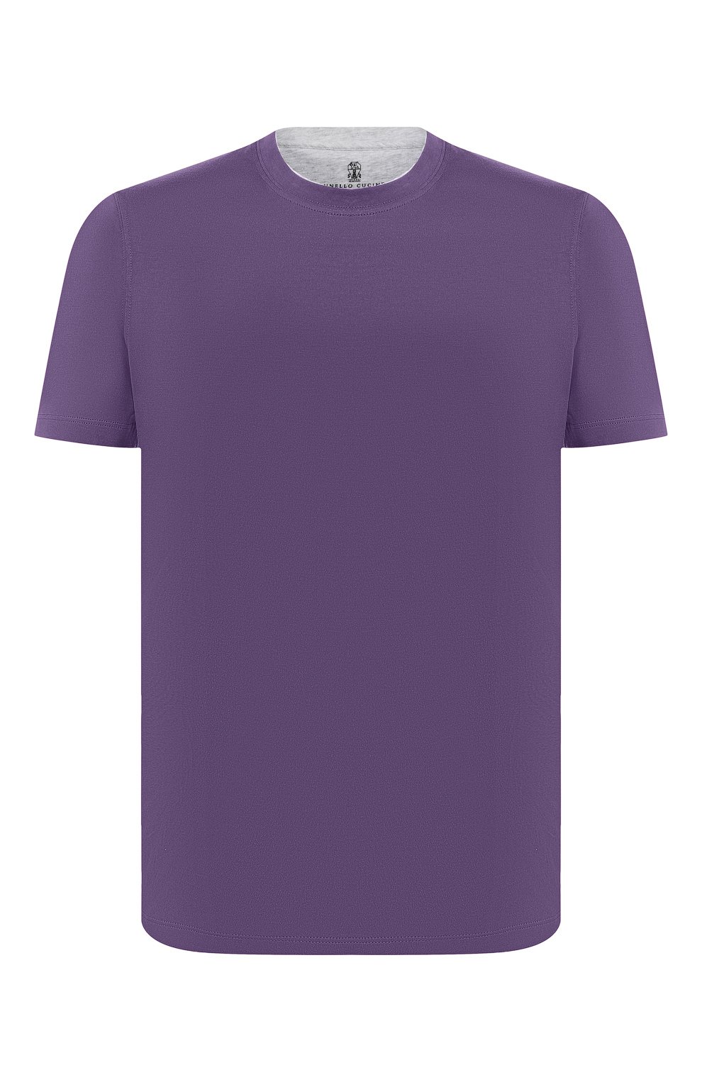 Муж�ская хлопковая футболка BRUNELLO CUCINELLI фиолетового цвета, арт. M0T617423 | Фото 1 (Принт: Без принта; Рукава: Короткие; Длина (для топов): Стандартные; Мужское Кросс-КТ: Футболка-одежда; Материал внешний: Хлопок; Размерность: Маломерит; Стили: Кэжуэл)