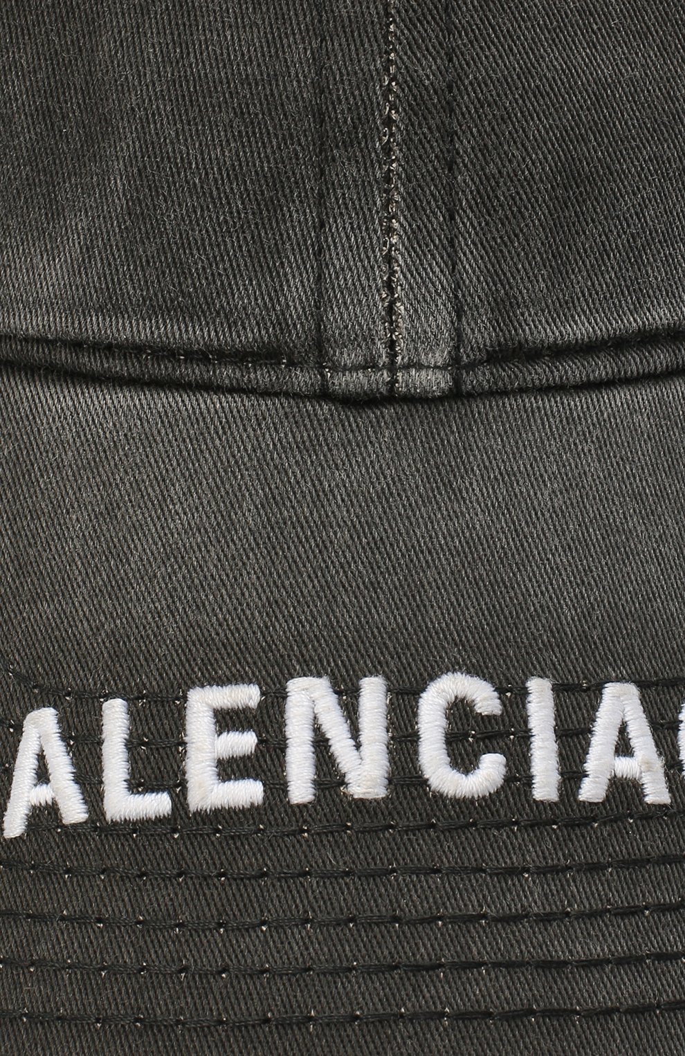 Женская хлопковая бейсболка BALENCIAGA серого цвета, арт. 617160/3A2B4 | Фото 3 (Материал: Текстиль, Хлопок)