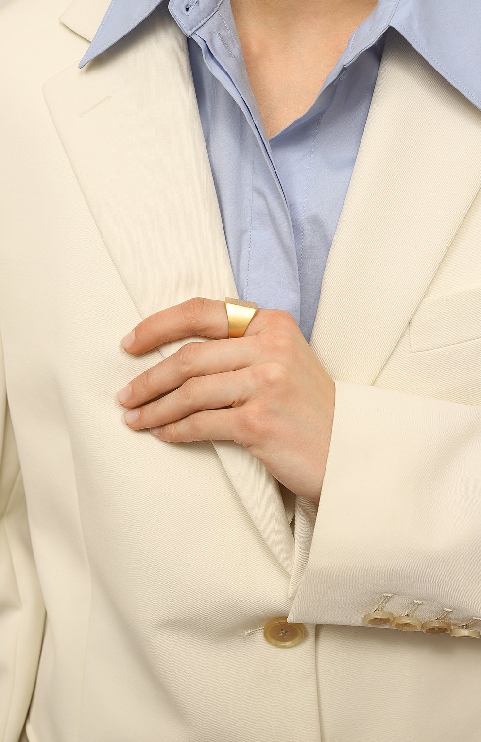 Женское кольцо VETEMENTS золотого цвета, арт. UE63RI100G 5100 BRASS | Фото 2 (Материал: Металл)
