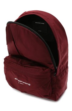 Женский рюкзак wangsport ALEXANDER WANG бордового цвета, арт. 20421B13T | Фото 5 (Ремень/цепочка: На ремешке; Материал: Текстиль; Размер: large)
