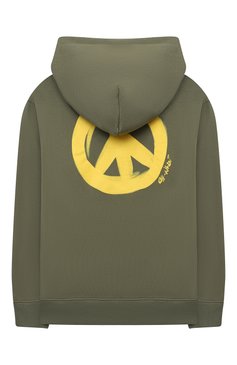 Мужского хлопковая толстовка OFF-WHITE хаки цвета, арт. 0GBE001F21FLE004 | Фото 2 (Девочки Кросс-КТ: Толстовка-одежда; Региональные ограничения белый список (Axapta Mercury): Не проставлено; Нос: Не проставлено; Ростовка одежда: 10 - 11 ле�т | 140 - 146см, 12 лет | 152 см, 4 года | 104 см, 6 лет | 116 см, 8 лет | 128 см)