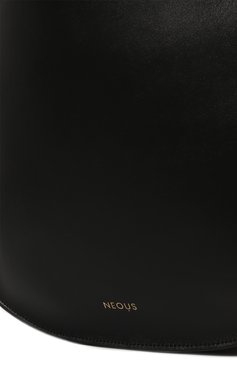Женская сумка corvus NEOUS черного цвета, арт. 00038A01 | Фото 3 (Сумки-технические: Сумки top-handle; Размер: medium; Материал: Натуральная кожа; Материал сплава: Проставлено; Драгоценные камни: Проставлено)