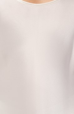 Женская шелковая пижама LA PERLA белого цвета, арт. 0045610 | Фото 7 (Материал внешний: Шелк; Материал сплава: Проставлено; Нос: Не проставлено)