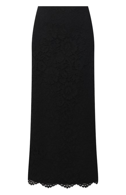 Женская юбка VALENTINO черного цвета по цене 180500 руб., арт. VB3RA7351EC | Фото 1