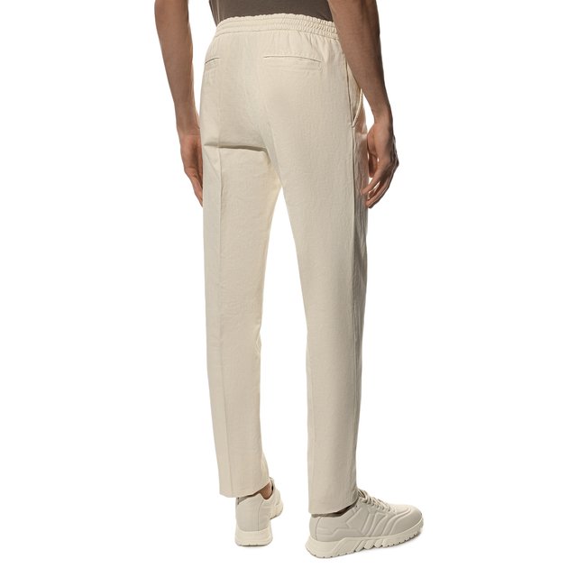 фото Брюки из хлопка и льна loro piana