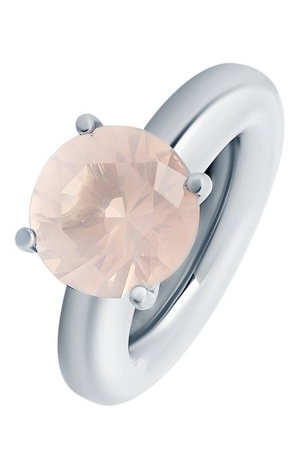 Женское кольцо cartoon ring с розовым кварцем MOONKA розового цвета, арт. cr-r-qrz | Фото 1 (Материал: Серебро)